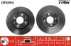 Диск тормозной передний лев/прав VOLVO S40 I, S40 II, V40 MITSUBISHI CARISMA 1.3-2.0D 05.95-12.10 TRW DF4054 (фото 1)