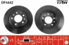 Диск гальмівний задн лів/прав MAZDA 323 F VI, 323 S VI, 6, 626 V, MX-5 III, PREMACY 1.4-2.5 02.98-12.16 TRW DF4442 (фото 1)