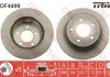 Диск гальмівний передн лів/прав FIAT DUCATO JEEP CHEROKEE, COMANCHE, GRAND CHEROKEE I, WRANGLER I, WRANGLER II 2.1D-5.9 10.84-04.07 TRW DF4499 (фото 1)