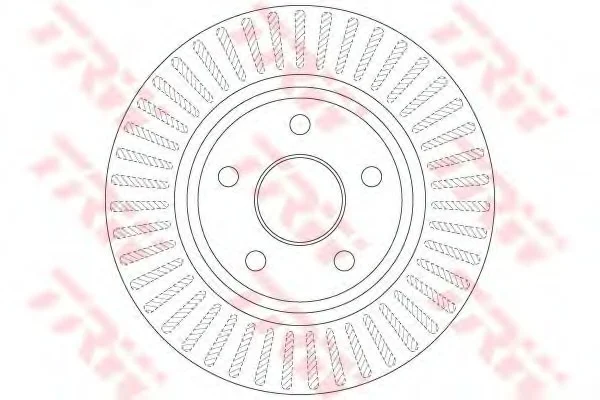 Диск гальмівний (1 шт.).) JEEP Commander(XK)/Grand Cherokee(WH,WK) "F D=328mm "05-10 TRW DF6251 (фото 1)