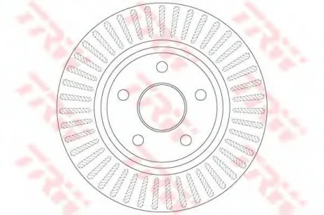 Диск гальмівний (1 шт.).) JEEP Commander(XK)/Grand Cherokee(WH,WK) "F D=328mm "05-10 TRW DF6251