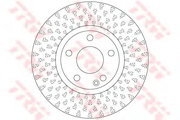 Диск тормозной (1 шт.).) MERCEDES A(W176)/ B(W246) "F D=295mm "12>> TRW DF6501 (фото 1)