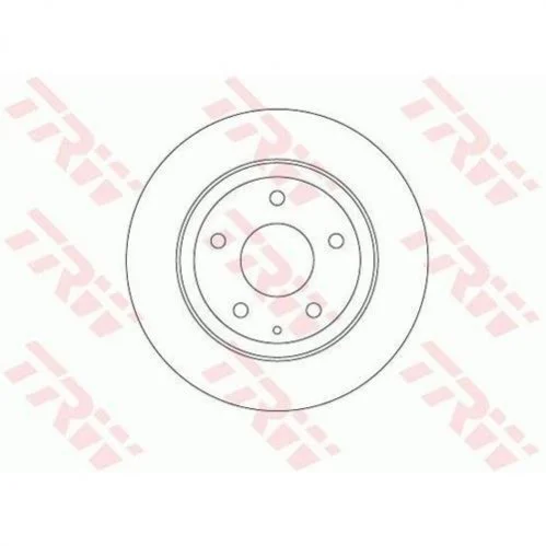 Диск гальмівний (1 шт.).) MAZDA 6 "R D=278mm "12>> TRW DF8115 (фото 1)