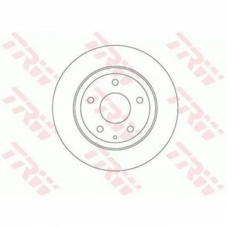 Диск тормозной (1 шт.).) MAZDA 6 "R D=278mm "12>> TRW DF8115