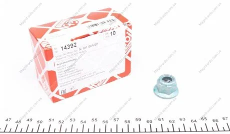 Гайка колеса (M12x1,5, довжина: 16мм, розмір вкручування: 18мм) FEBI BILSTEIN 14392