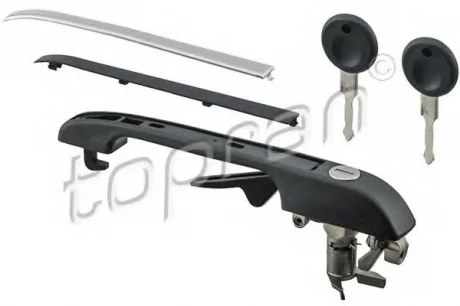 Ручка дверей зовнішня передня, L, VW Golf II, Jetta, Passat, Polo 73-92 TOPRAN / HANS PRIES 102878