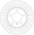 Диск тормозной передний лев/прав BMW 1 (E87), 1 (F20), 1 (F21), 2 (F22, F87), 2 (F23) 1.5-2.0D 06.04-06.21 TRW DF6255 (фото 2)