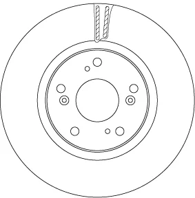 Диск тормозной (1 шт.).) HONDA Civic "F D=293mm "12>> TRW DF6689