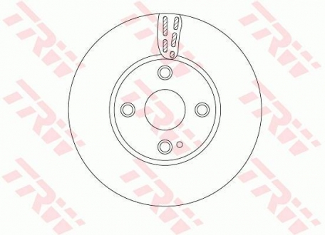 Тормозной диск TRW DF6793 (фото 1)