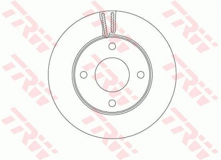 Тормозной диск TRW DF6417