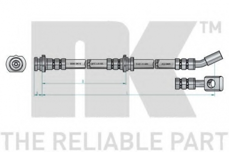 Тормозной шланг NK 852265