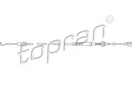 Тросик газа TOPRAN TOPRAN / HANS PRIES 109857