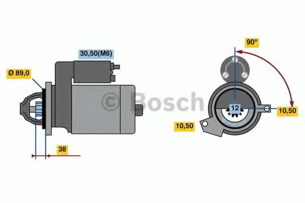Стартер BOSCH 0001139023 (фото 1)