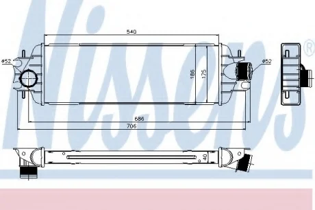 Інтеркулер NISSAN PRIMASTAR (2001) 2.5 DCI NISSENS 96775