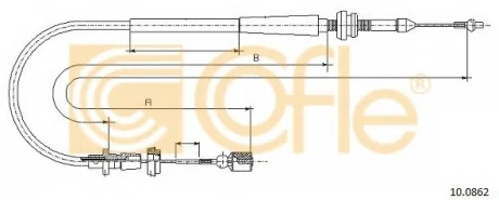 Тросик газа COFLE 100862