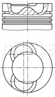 Поршень MAHLE MAHLE / KNECHT 0281900