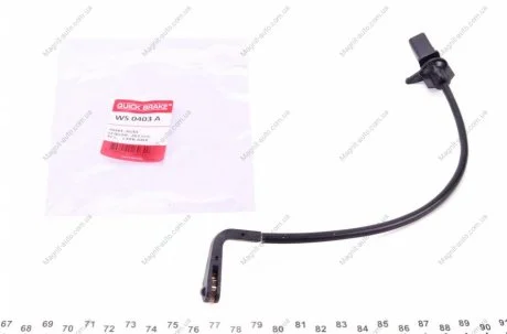 Датчик зносу,гальм.колодки QUICK BRAKE WS0403A