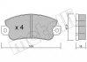 Комплект тормозных колодок из 4 шт. дисков Metelli 22-0033-0 (фото 1)