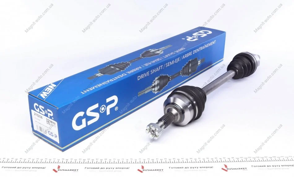 Полуось, CITROEN Jumpy/C5 II (RC_), FIAT Scudo, PEUGEOT Expert 1.6D 07- front left (28 24 58.5 92 669mm) GSP 210238 (фото 1)