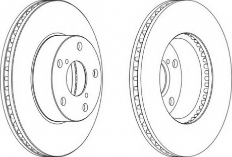 Гальмівний диск FERODO DDF1216C