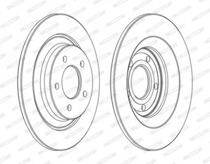 Тормозной диск FERODO DDF1547C