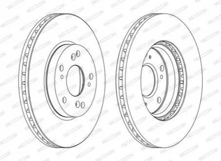 Тормозной диск FERODO DDF1557C