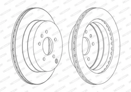 Гальмівний диск FERODO DDF1660C