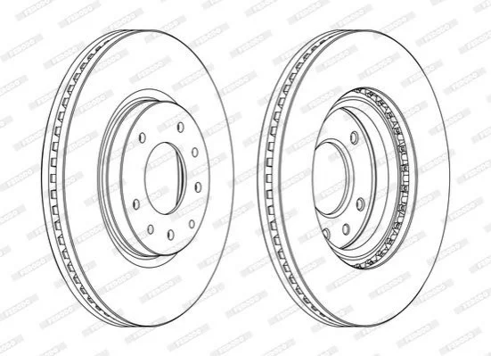 Тормозной диск FERODO DDF1768C (фото 1)