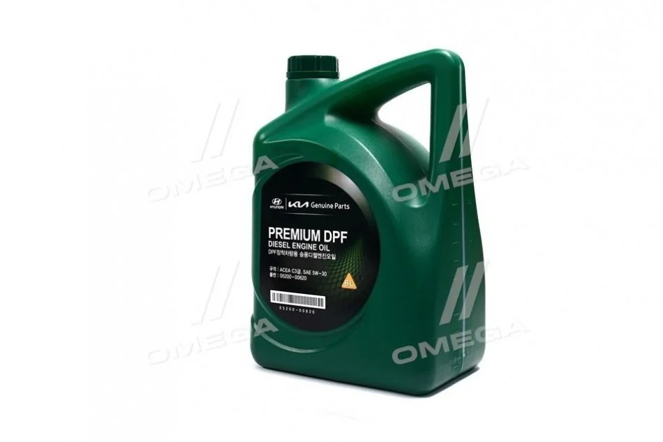 Масло моторное, HYUNDAI Premium DPF Diesel 5W-30 6L MOBIS 05200-00620 (фото 1)