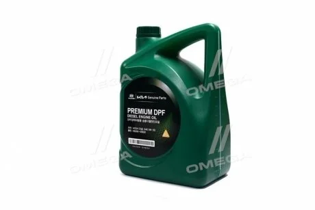 Масло моторное Premium DPF Diesel 5W30, 6L Hyundai MOBIS 05200-00620
