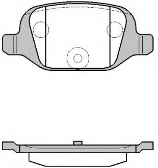 Комплект тормозных колодок, дисковый тормоз REMSA 072700