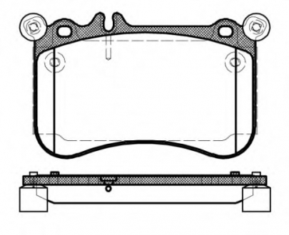 Комплект тормозных колодок, дисковый тормоз REMSA 146500 (фото 1)