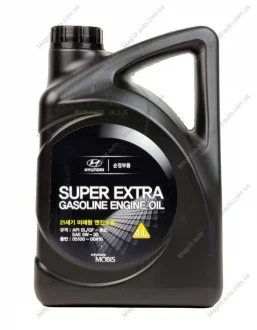 Масло моторное 5W30 Super Extra, 4L Hyundai MOBIS 05100-00410