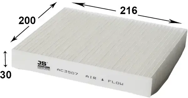 Фильтр салона Asakashi JS ASAKASHI AC3507 (фото 1)