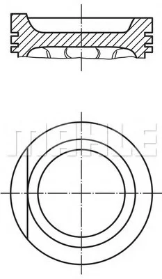 Поршень MAHLE / KNECHT 0339701 (фото 1)