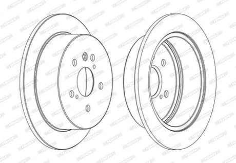 Тормозной диск FERODO DDF1545C