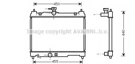 Радiатор AVA COOLING TOA 2251