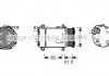 Компресор кондиціонера Audi/Seat/Skoda/VW AVA AVA COOLING VNAK220 (фото 3)