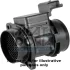 Расходомер воздуха (6 pin) CITROEN C2, C3 I, C3 PLURIEL, XSARA, FORD FIESTA V, FUSION, PEUGEOT 1007, 206, 206 SW, 307 1.4D 09.01- MEAT & DORIA MEAT&DORIA 86121E (фото 1)