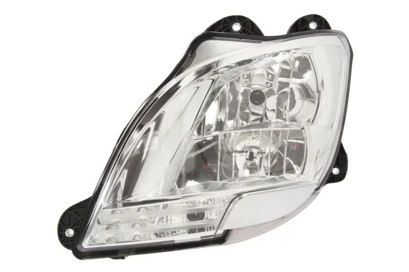 Фара лів (H1/H7/LED/PY21W, ручн, без мотора, включає денні ходові вогні, колір відбивача: хром, колір повороту: прозор) DAF CF, XF 106 10.12- TRUCKLIGHT HLDA004L (фото 1)