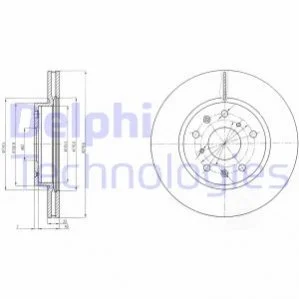 Тормозной диск Delphi BG4093C (фото 1)