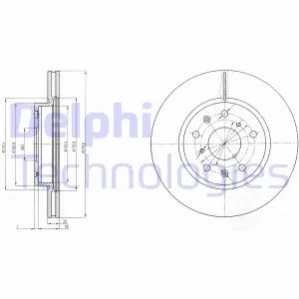 Тормозной диск Delphi BG4093C