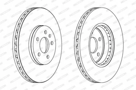 Тормозной диск Ferodo FERODO DDF1664C