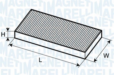 Фильтр, воздух во внутренном пространстве MAGNETI MARELLI 350203061610