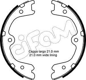 Комплект тормозных колодок, стояночная тормозная система CIFAM 153297