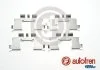 Монтажный набор тормозных колодок CITROEN C-ZERO DAIHATSU COPEN, CUORE VII, SIRION, TREVIS PEUGEOT ION SUBARU JUSTY IV SUZUKI ALTO VI, CARRY, IGNIS I 0.7-Electric 03.00- AUTOFREN D42997A (фото 1)