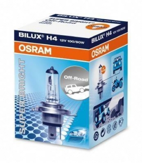 Лампочка (Karton 1 шт..) H4 12V 100/90W PU43T Off-Road OSRAM 62204