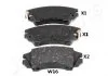 Комплект тормозных колодок, дисковый тормоз JAPANPARTS PAW16AF (фото 1)