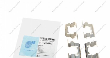 Комплектующие, колодки дискового тормоза BLUE PRINT ADG048602