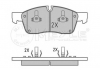 Комплект тормозных колодок, дисковый тормоз MEYLE 0252519021 (фото 1)